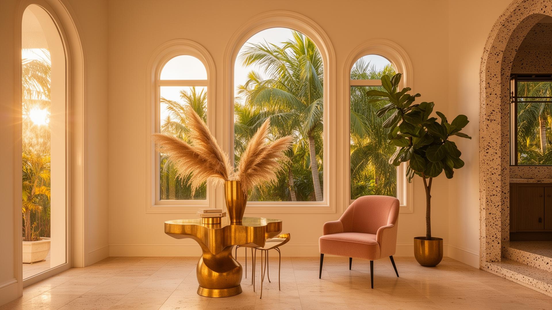 The LAUNCH Framework — cover. A Miami room with palms, gold side table and pampas grass.